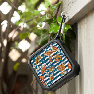 Sea Shells And Anchor Pattern Bluetooth Speaker