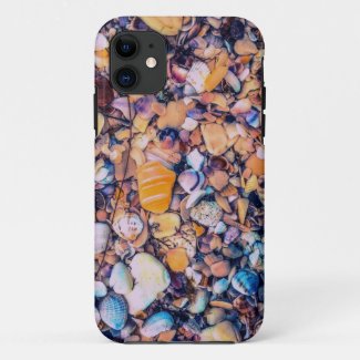 Sea Shells and Pebbles iPhone 11 Case