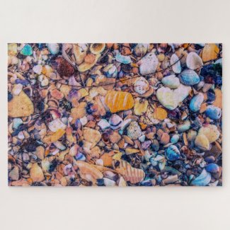 Sea Shells and Pebbles Jigsaw Puzzle