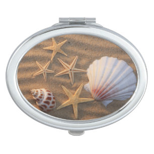 Sea Shells And Starfish Makeup Mirror