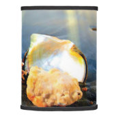 Sea shells and starfish on beach lamp shade (Right)
