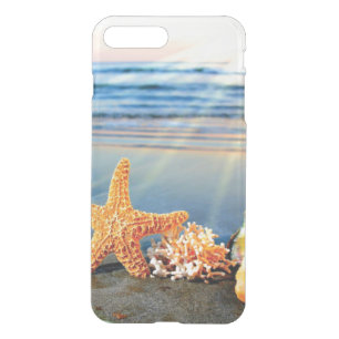 Sea shells and starfish on beach iPhone 8 plus/7 plus case