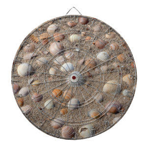 Sea shells at the beach dart board
