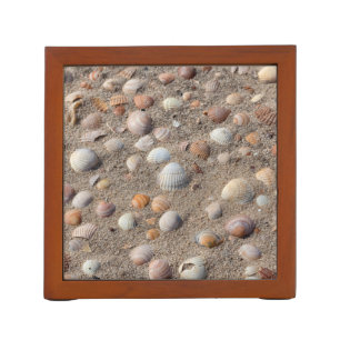 Sea  shells at the beach desk organizer