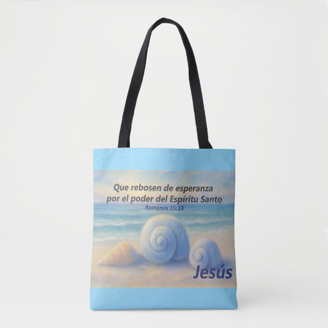 Sea Shells Bag with Romans Verse (Front)