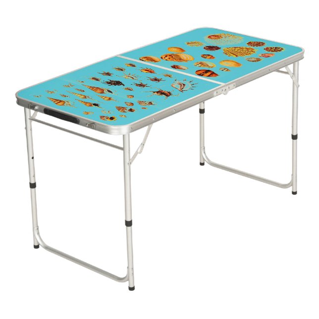 Sea Shells Beach Dining Table (Angled)