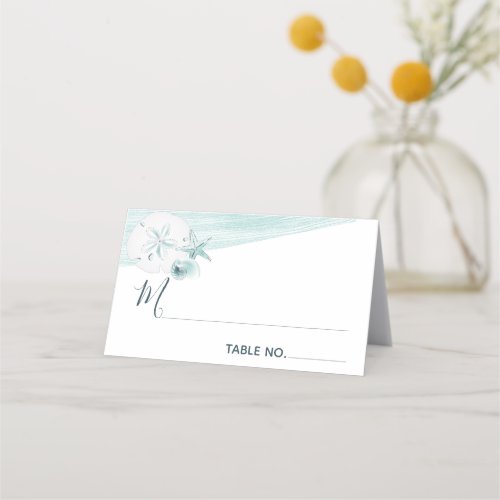 Sea Shells Beach Wedding Place Card