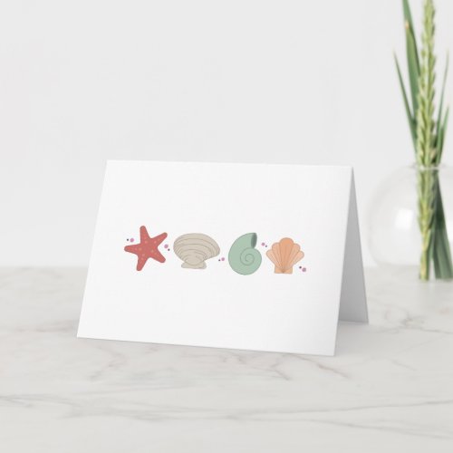 Sea Shells Card