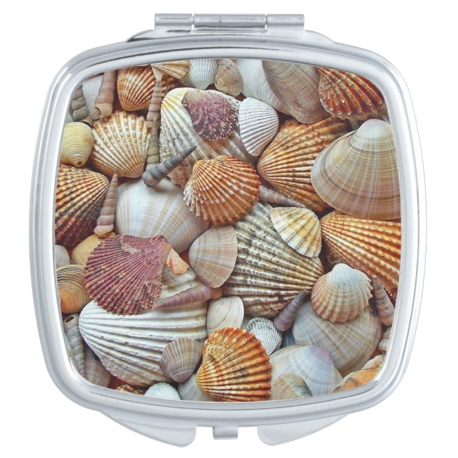 Sea Shells Compact Mirror (Front)