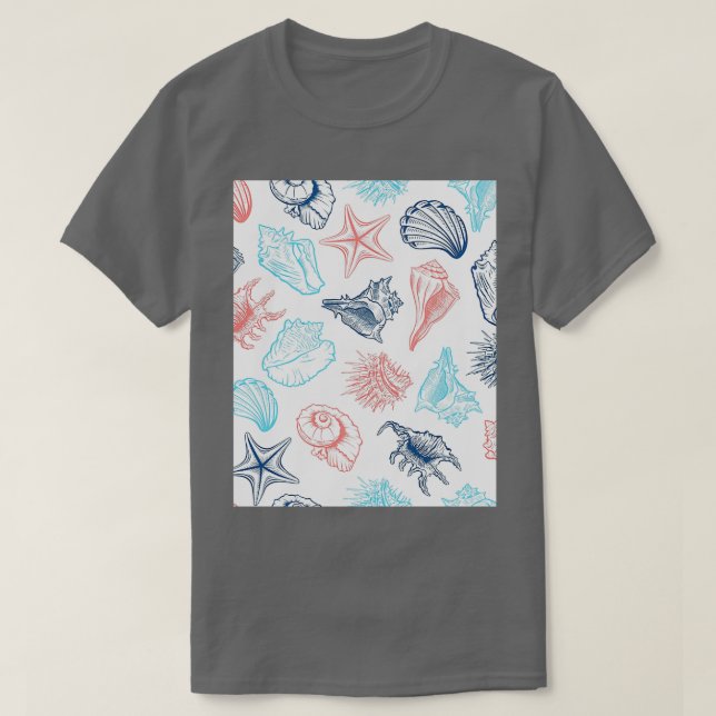 Sea Shells Design Graphic 1 T-Shirt (Design Front)