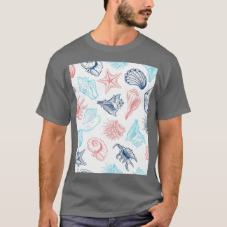 Sea Shells Design Graphic 1 T-Shirt