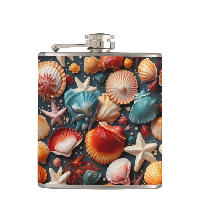 Sea Shells Flask (Front)