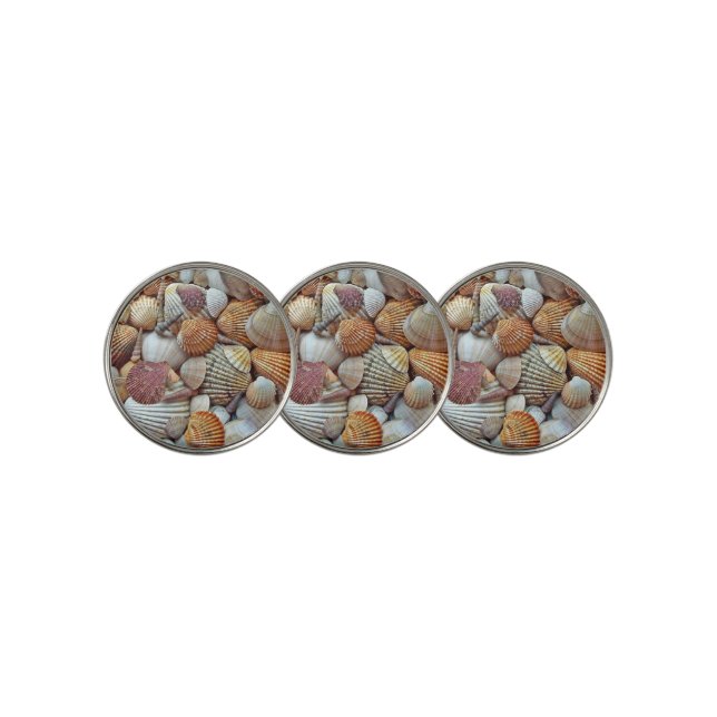 Sea Shells Golf Ball Marker (3 Up)