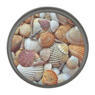 Sea Shells Gunmetal Finish Lapel Pin