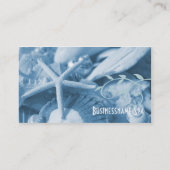 Sea Shells in Blue Business Card (Back)