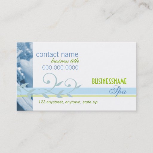 Customizable Sea Shells in Blue Business Card