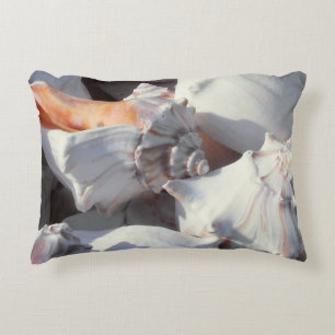Sea Shells in sunlight and shadow Accent Pillow