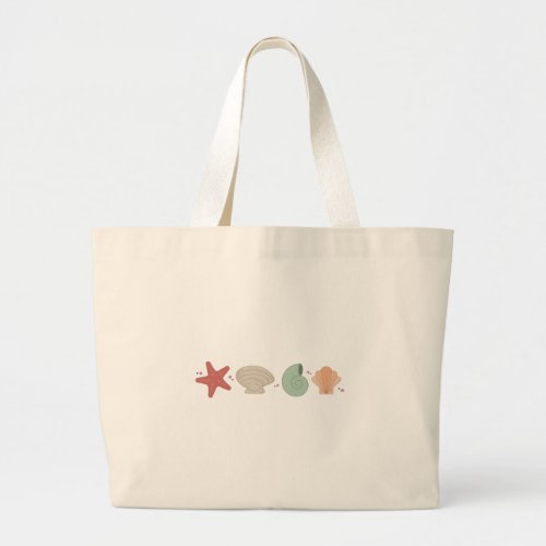 Sea Shells Large Tote Bag