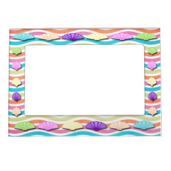 Sea Shells Magnetic Frame by TheHomeStore at Zazzle