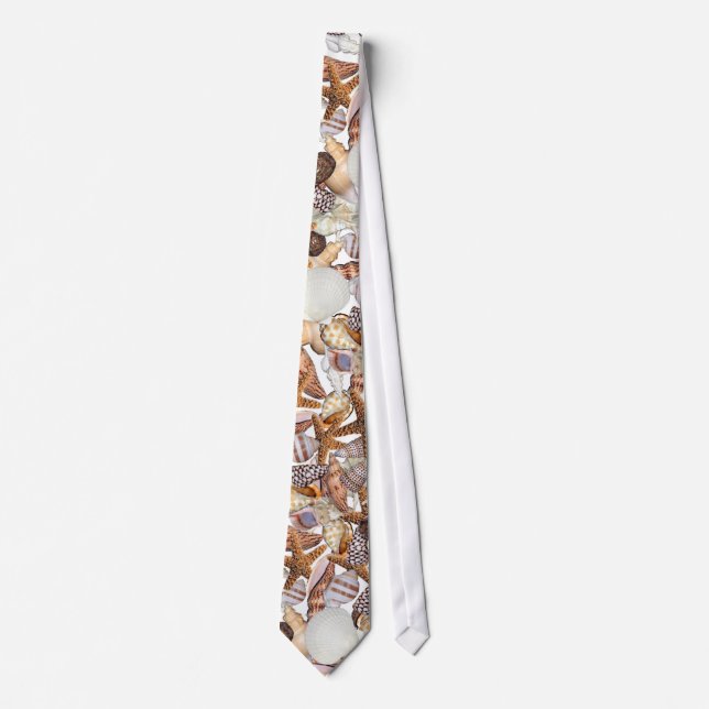 Sea shells neck tie (Front)