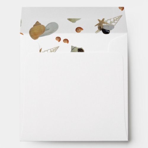 Sea shells ocean beach tropical coastal Christmas Envelope