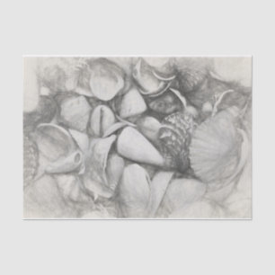 Sea Shells Ocean Beach Vintage Antique Decoupage Tissue Paper