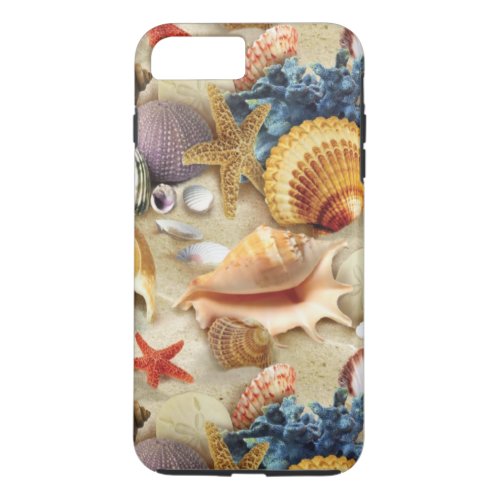 Sea shells on beach iPhone 8 plus7 plus case