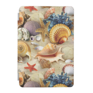 Sea shells on beach iPad mini cover
