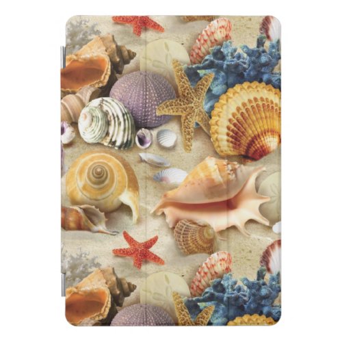 Sea shells on beach iPad pro cover