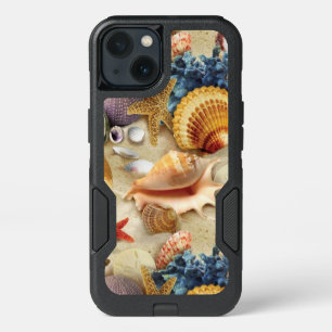 Sea shells on beach iPhone 13 case