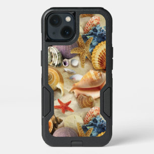 Sea shells on beach iPhone 13 case