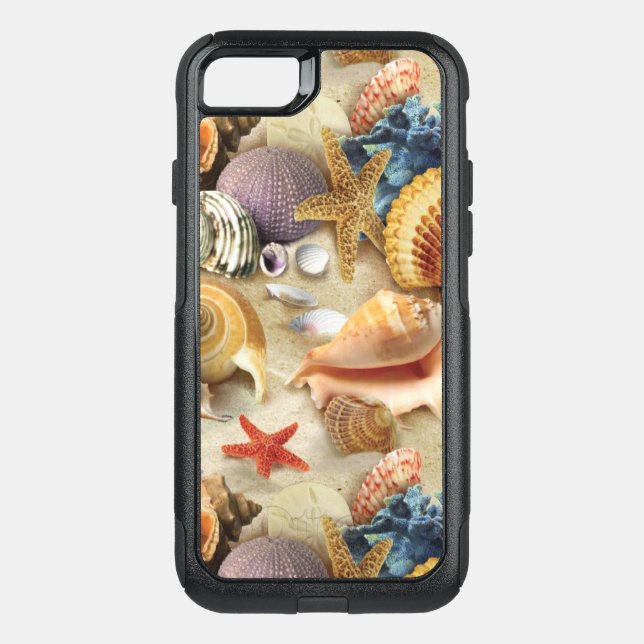 Sea shells on beach otterbox iPhone case (Back)