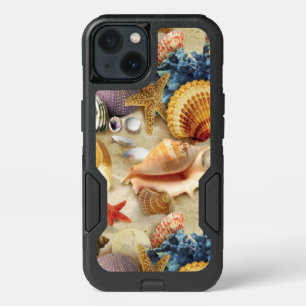 Sea shells on beach iPhone 13 case