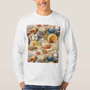 Sea shells on beach T-Shirt