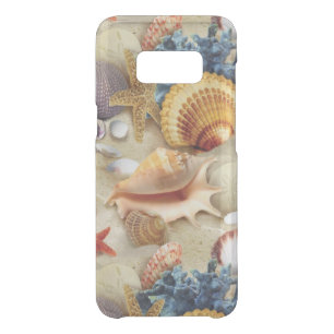 Sea shells on beach uncommon samsung galaxy s8 case