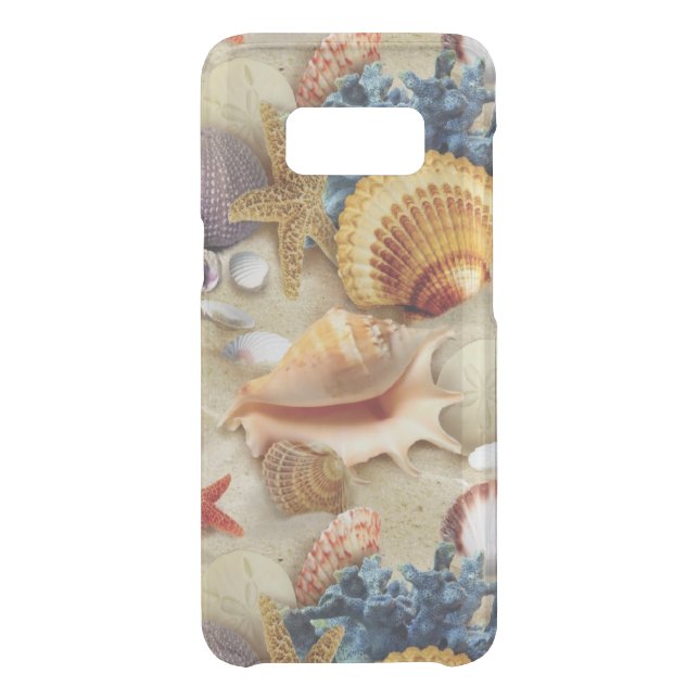 Sea shells on beach uncommon samsung galaxy case (Back)