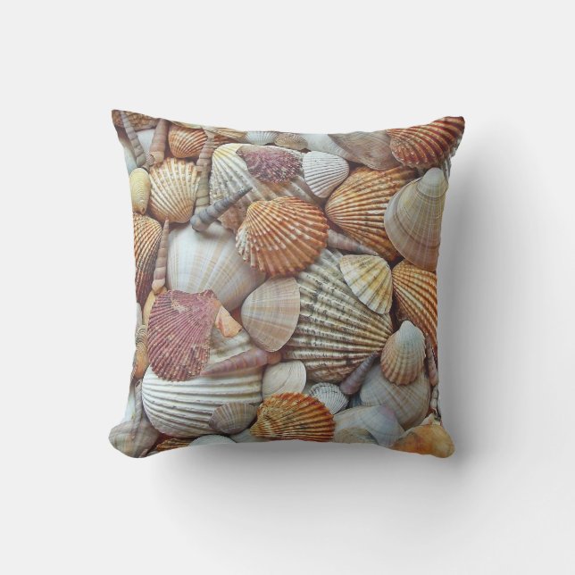 Sea Shells Outdoor Pillow (Front)