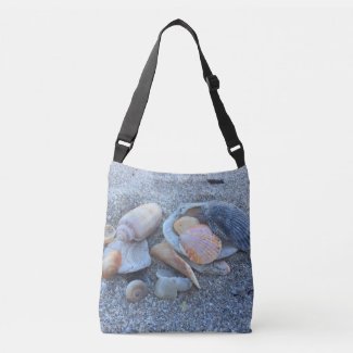 Sea Shells Paradise Beach Crossbody Bag