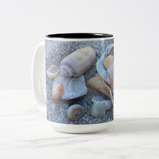 Beach Seashells Coffee Mugs Personalized