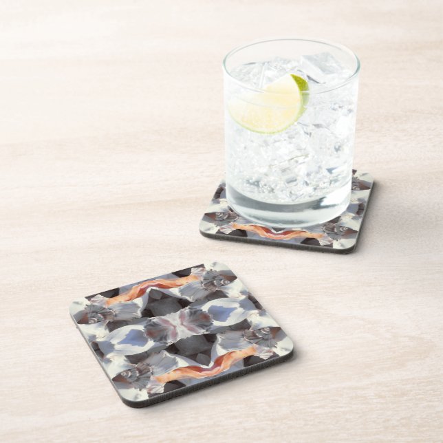 Sea Shells Pattern Drink Coaster (Right Side)