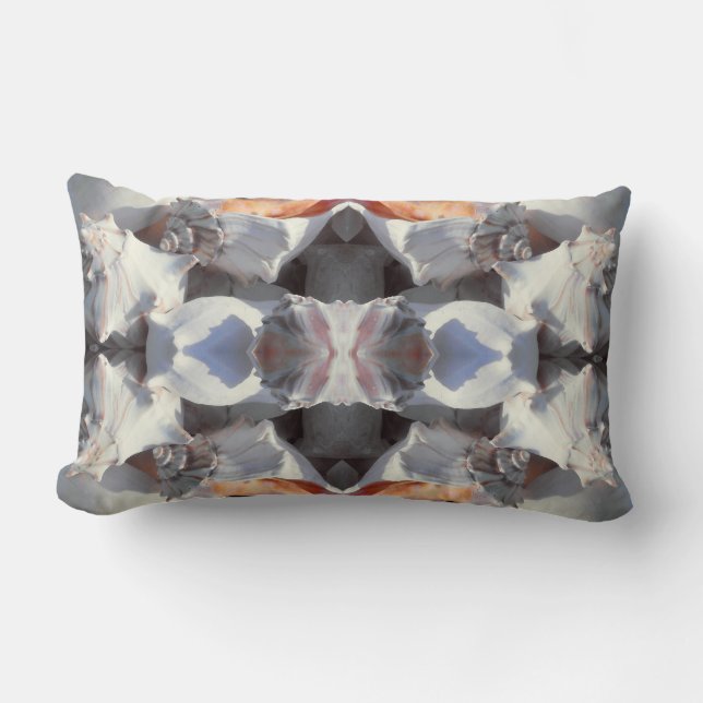 Sea Shells Pattern Lumbar Pillow (Front)