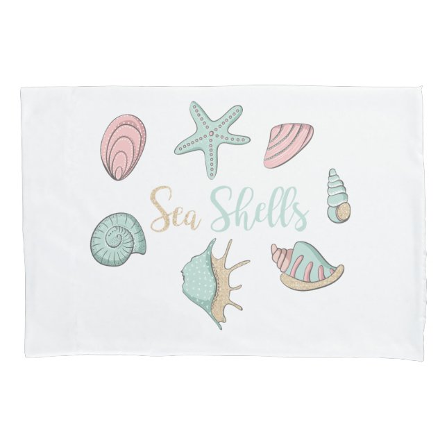 Sea Shells Pillow Case (Front)