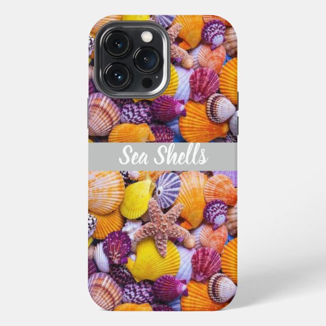 Sea Shells Print Iphone Case (Back)