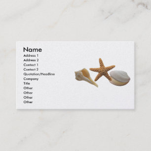 Sea Shells Profile Card