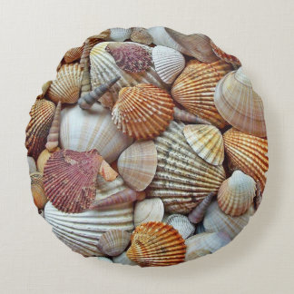 Sea Shells Round Pillow