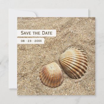 Sea Shells - Save The Date Announcement by BluePlanet at Zazzle