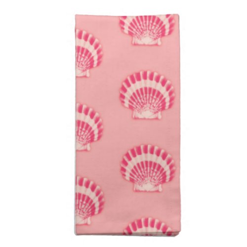 Sea shells _ shades of coral pink napkin