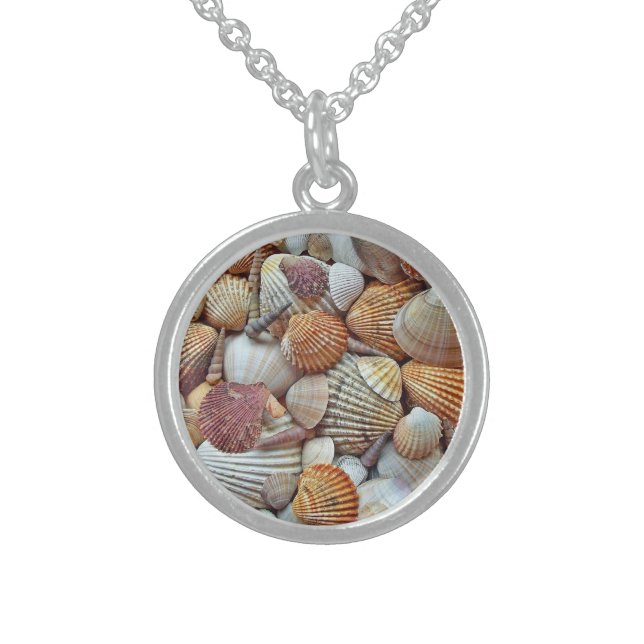 Sea Shells Sterling Silver Necklace (Front)