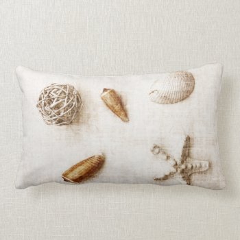 Sea Shells Toss Pillow by myworldtravels at Zazzle