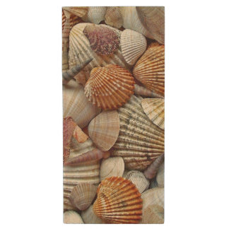 Sea Shells Wood Flash Drive